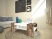 Couchtisch >Cesena< in Weiß-Hochglanz/Ahorn - 110x40x60cm (BxHxT)