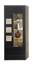 Wohnwand >Sidonia< in Eiche Altholz - 330x208x52cm (BxHxT)