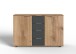 Highboard >Valencia< in Plankeneiche-Nachbildung - 130x83x41cm (BxHxT)
