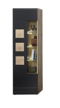 Wohnwand >Sidonia< in Eiche Altholz - 340x208x52cm (BxHxT)