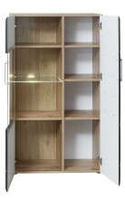 Wohnwand >Sidonia< in Eiche Altholz - 340x208x52cm (BxHxT)