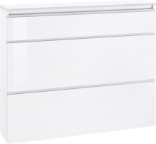 Schuhschrank >Magione< in Weiß Hochglanz -...