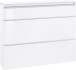 Schuhschrank >Magione< in Weiß Hochglanz - 121x108x26.5cm (BxHxT)
