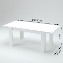 Esstisch >Jesolo< in Ulme - 140x75x90cm (BxHxT)