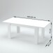 Esstisch >Jesolo< in Beton hell - 140x75x90cm (BxHxT)