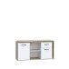 Beistellschrank >Alwernia< in Sonoma-Eiche - 144x74.1x50cm (BxHxT)