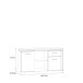 Beistellschrank >Alwernia< in Sonoma-Eiche - 144x74.1x50cm (BxHxT)