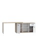Beistellschrank >Alwernia< in Sonoma-Eiche - 144x74.1x50cm (BxHxT)