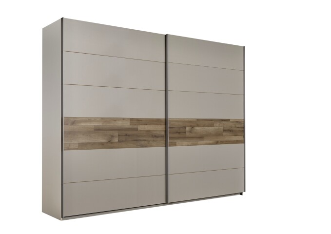 Kleiderschrank >Carlynn< in Champagner - 270x210x60cm (BxHxT)