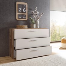 Beistellschrank >Carlynn< in Montana Oak - 120x86.6x38cm (BxHxT)