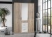 Dreh-/Schwebetürenschrank >Joker< (B/H/T: 135x199x58 cm) San Remo-Eiche