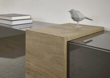 Sideboard >POSITANO< (B/H/T: 181x94x44 cm) in dunkelgrau - 181x94x44 (BxHxT)