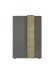 Highboard >POSITANO< (B/H/T: 78x116x44 cm) in dunkelgrau - 78x116x44 (BxHxT)