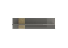 Wandregal >POSITANO< (B/H/T: 100x25x27 cm) in dunkelgrau - 100x25x27 (BxHxT)