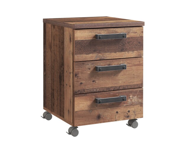 Regalwagen >Celon< in Old Wood Vintage - 40x56.4x41.6cm (BxHxT)