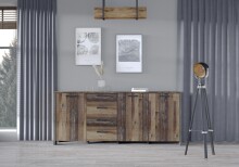 Beistellschrank >Celon< in Old Wood Vintage -...
