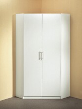 Eckschrank >Runner< (B/H/T: 95x198x95 cm) in Weiß - 95x198x95cm (BxHxT)