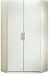 Eckschrank >Runner< (B/H/T: 95x198x95 cm) in Weiß - 95x198x95cm (BxHxT)
