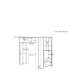 Bartisch >Celon< in Old Wood Vintage - 151.5x118.3x47.4cm (BxHxT)