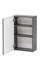 Hängeschrank >Villach< (B/H/T: 40x64x20 cm) in matt grau - 40x64x20 (BxHxT)