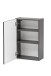 Hängeschrank >Villach< (B/H/T: 40x64x20 cm) in matt grau - 40x64x20 (BxHxT)