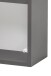Hängeschrank >Villach< (B/H/T: 40x64x20 cm) in matt grau - 40x64x20 (BxHxT)