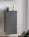 Waschbeckenunterschrank >Villach< (B/H/T: 40x79x35 cm) in matt grau aus MDF