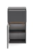 Waschbeckenunterschrank >Villach< (B/H/T: 40x79x35 cm) in matt grau aus MDF