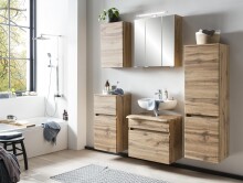 Midischrank >Villach< (B/H/T: 40x130x35 cm) in wotaneiche - 40x130x35 (BxHxT)
