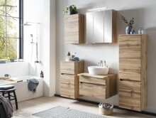 Midischrank >Villach< (B/H/T: 40x130x35 cm) in wotaneiche - 40x130x35 (BxHxT)