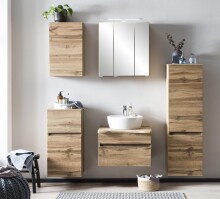 Midischrank >Villach< (B/H/T: 40x130x35 cm) in wotaneiche - 40x130x35 (BxHxT)