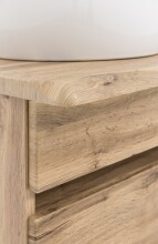 Waschtisch-Set >Villach< (B/H/T: 61x41x47 cm) in wotaneiche - 61x41x47 (BxHxT)
