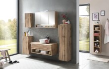 Hängeschrank >Kaprun< (B/H/T: 30x64x20 cm) in wotaneiche - 30x64x20 (BxHxT)