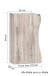 Hängeschrank >Kaprun< (B/H/T: 30x64x20 cm) in wotaneiche - 30x64x20 (BxHxT)