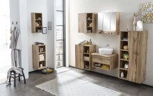 Hängeregal >Kaprun< (B/H/T: 30x64x18 cm) in wotaneiche - 30x64x18cm (BxHxT)