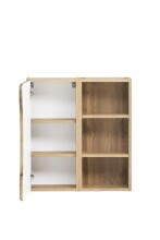 Hängeschrank >Kaprun< (B/H/T: 60x64x20 cm) in wotaneiche - 60x64x20 (BxHxT)