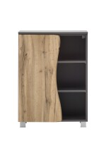 Waschbeckenunterschrank >Kaprun< (B/H/T: 60x79x35 cm) in graphit aus MDF