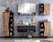 Waschbeckenunterschrank >Kaprun< (B/H/T: 60x79x35 cm) in graphit aus MDF