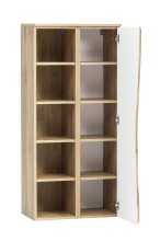Midischrank >Kaprun< (B/H/T: 60x130x35 cm) in wotaneiche - 60x130x35 (BxHxT)