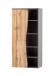 Midischrank >Kaprun< (B/H/T: 60x130x35 cm) in graphit - 60x130x35 (BxHxT)