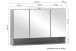 Badezimmerspiegelschrank >Kaprun< (B/H/T: 100x64x20 cm) in wotaneiche