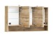 Badezimmerspiegelschrank >Kaprun< (B/H/T: 120x64x20 cm) in wotaneiche