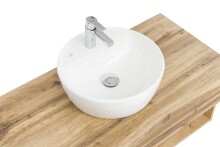 Waschtisch-Set >Kaprun< (B/H/T: 101x55x47 cm) in wotaneiche - 101x55x47 (BxHxT)