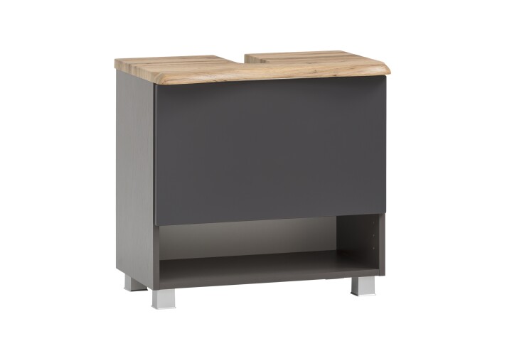 Waschtisch-Set >Kaprun< (B/H/T: 61x55x47 cm) in graphit - 61x55x47 (BxHxT)