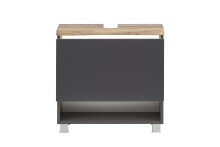 Waschtisch-Set >Kaprun< (B/H/T: 61x55x47 cm) in graphit - 61x55x47 (BxHxT)