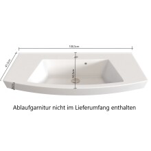 Waschtisch-Set >Manchester< (B/H/T: 100x59x50 cm) in wotaneiche aus MDF