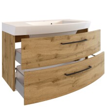 Waschtisch-Set >Manchester< (B/H/T: 100x59x50 cm) in wotaneiche aus MDF