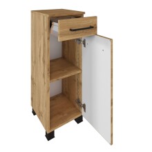 Waschbeckenunterschrank >Manchester< (B/H/T: 30x79x35 cm) in wotaneiche aus MDF