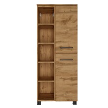 Midischrank >Manchester< (B/H/T: 55x130x33 cm) in wotaneiche - 55x130x33 (BxHxT)