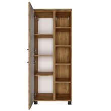 Midischrank >Manchester< (B/H/T: 55x130x33 cm) in wotaneiche - 55x130x33 (BxHxT)